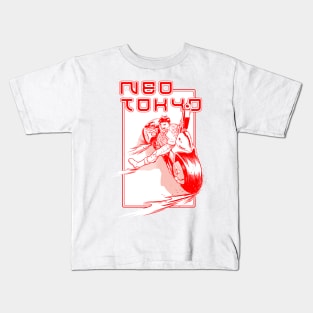 Neo Tokyo - duo tone Kids T-Shirt